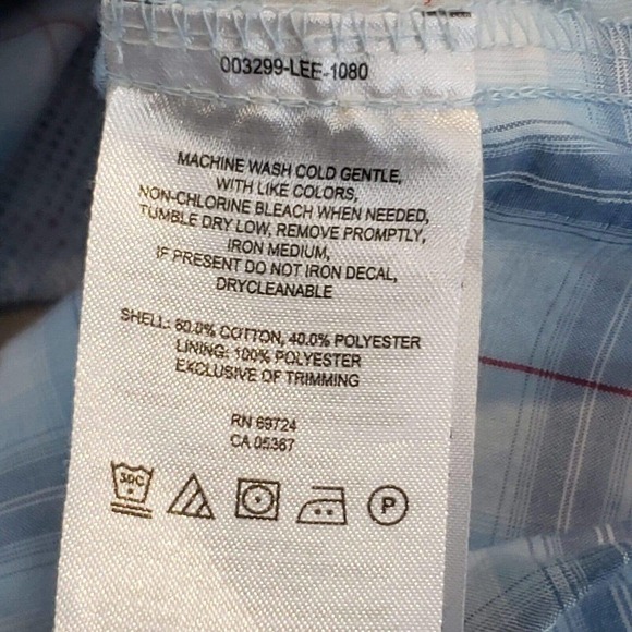 Columbia Men’s 2XL Blue Plaid Short Sleeve Vented Button Up Cotton Shirt - Picture 9 of 9